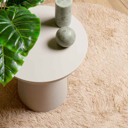 Teppich Shaggy Hochflor NAVARRA Beige 300x200 cm Polyester