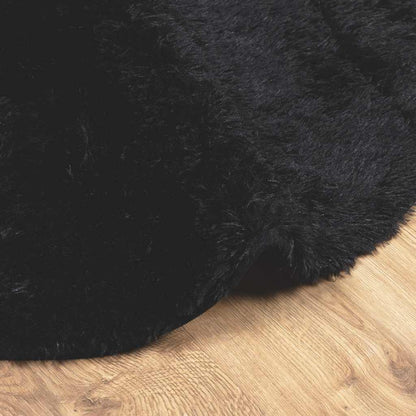 Teppich Shaggy Hochflor NAVARRA Schwarz 300x200 cm Polyester