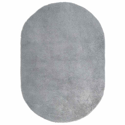 Teppich Shaggy Hochflor NAVARRA Hellgrau 300x200 cm Polyester