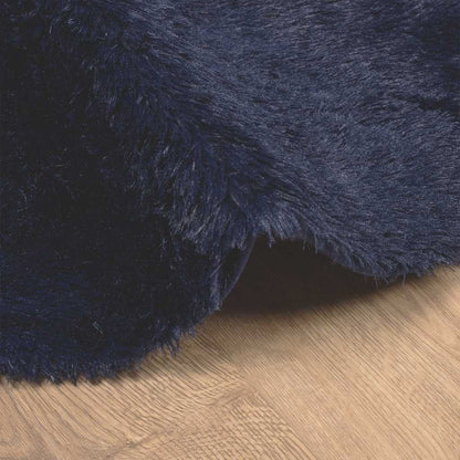 Teppich Shaggy Hochflor NAVARRA Marineblau 300x200 cm Polyester
