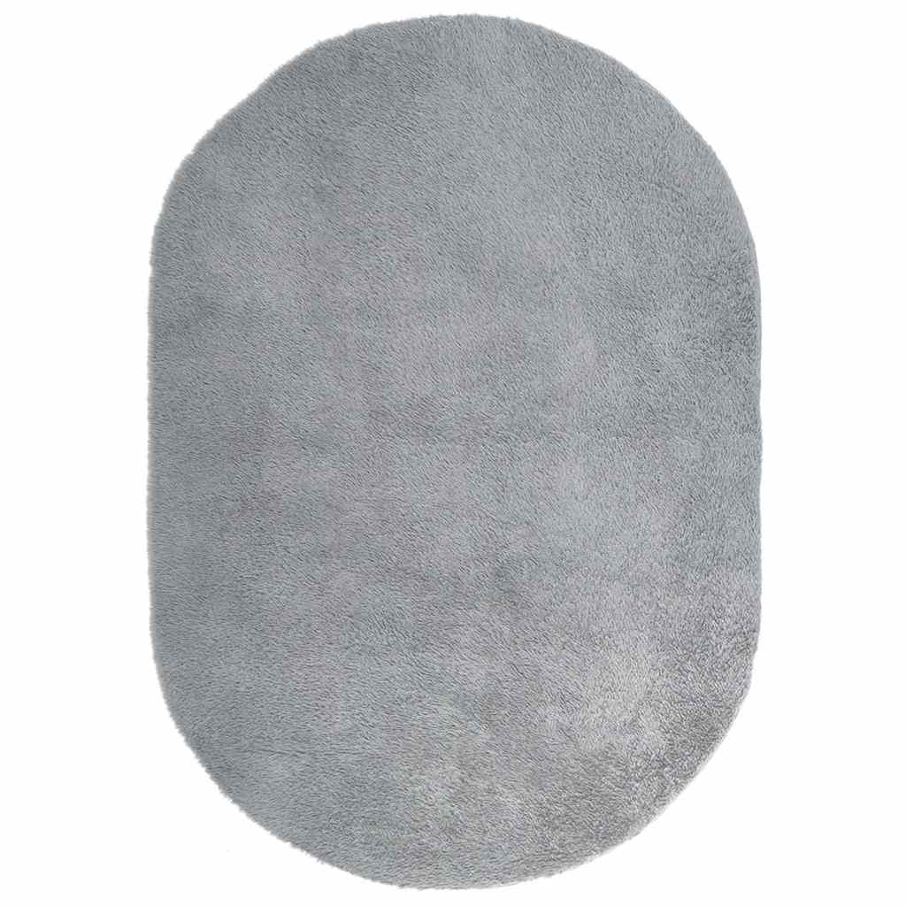 Shaggy rug, high pile NAVARRA, silver grey, 300x200 cm, polyester
