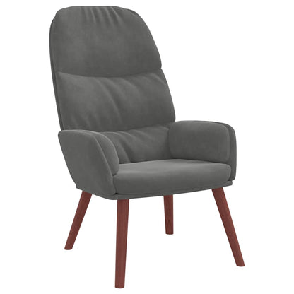 Relaxsessel Dunkelgrau Samt