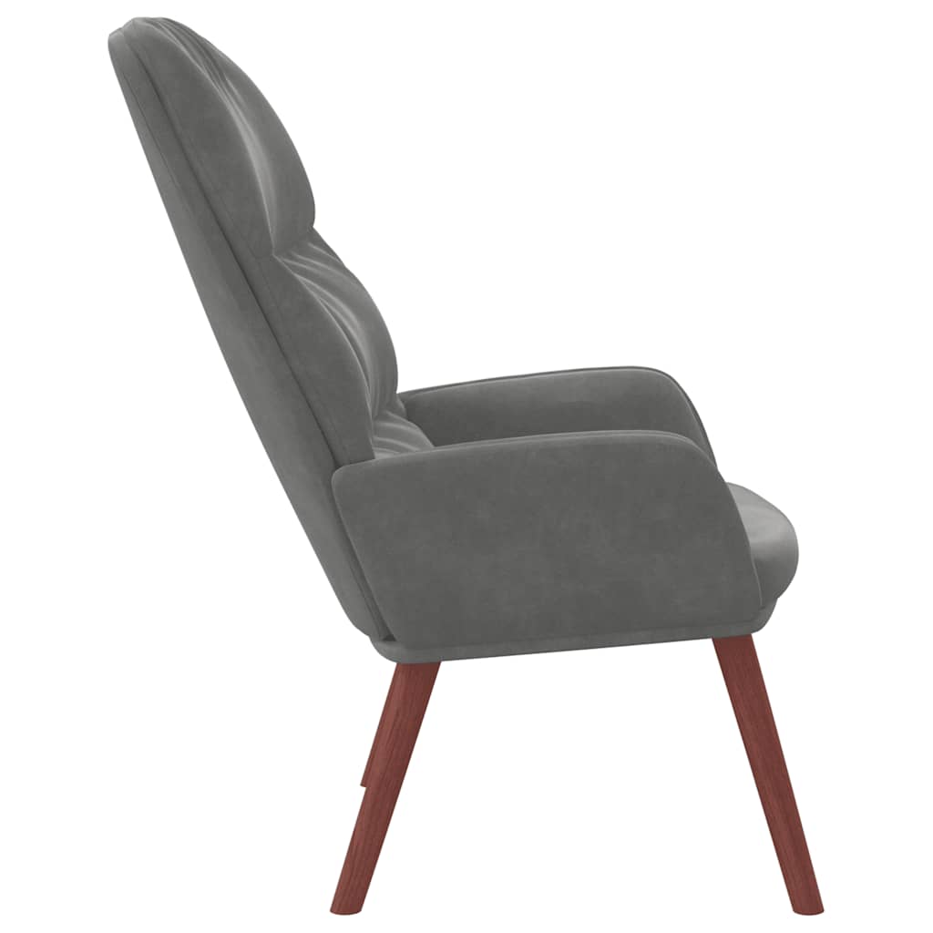 Relaxsessel Dunkelgrau Samt