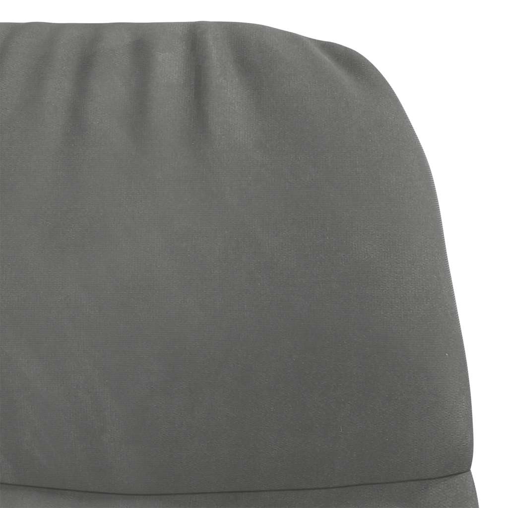 Schaukelstuhl Dunkelgrau Samt