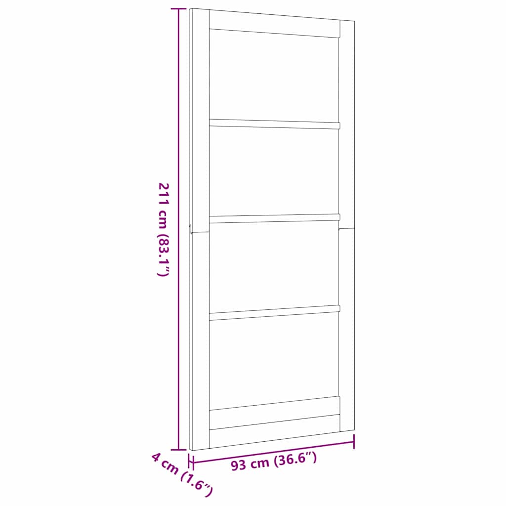Interior Tür ORKDAL Braun 93 x 211 cm