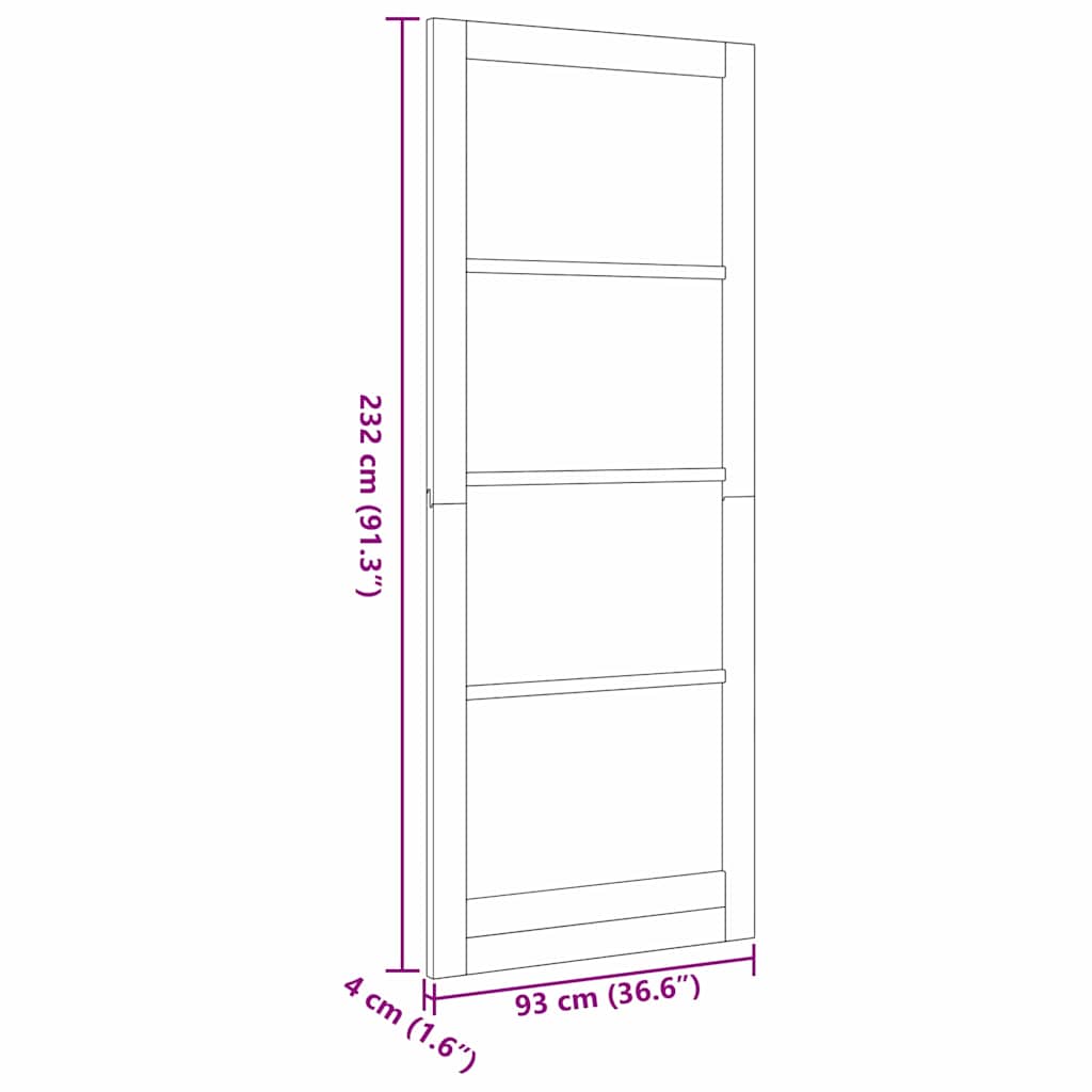 Interior Tür ORKDAL Braun 93 x 232 cm