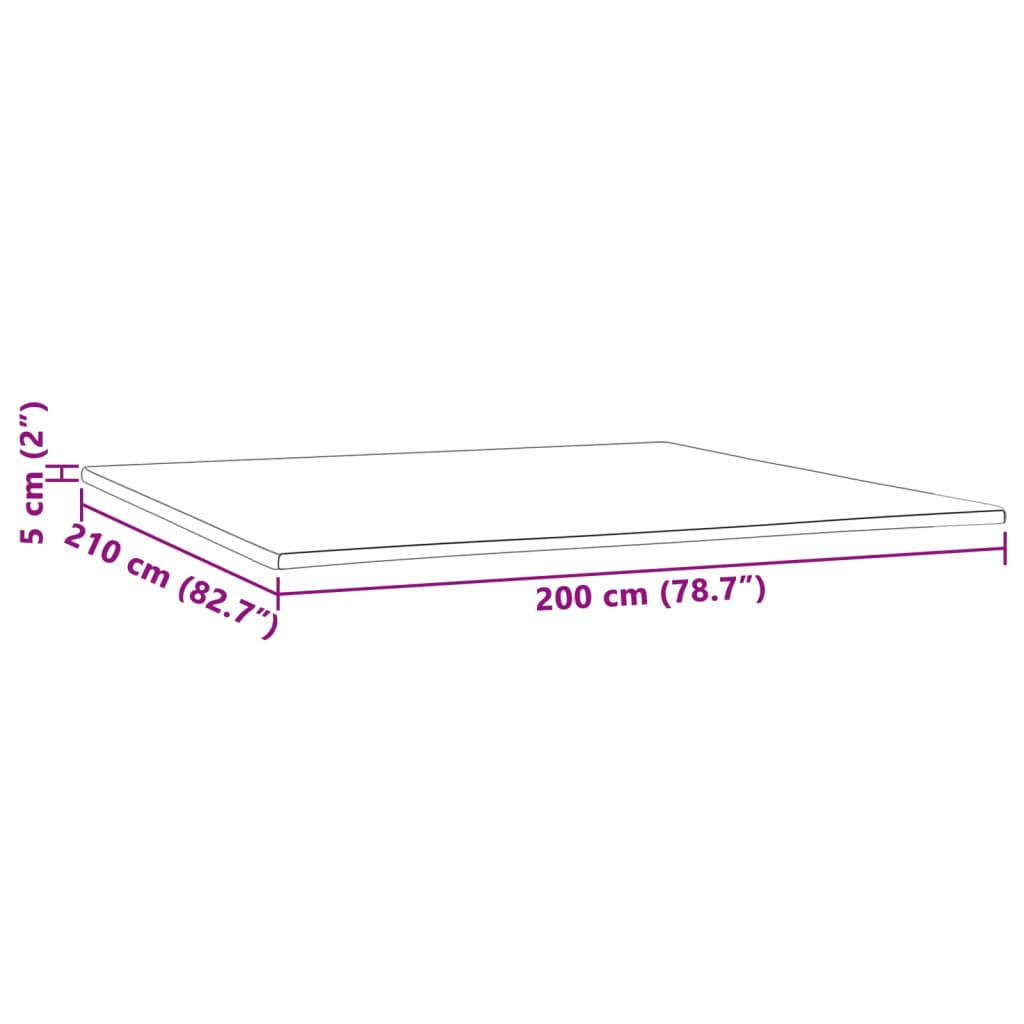 Surmatelas 200x210x5 cm