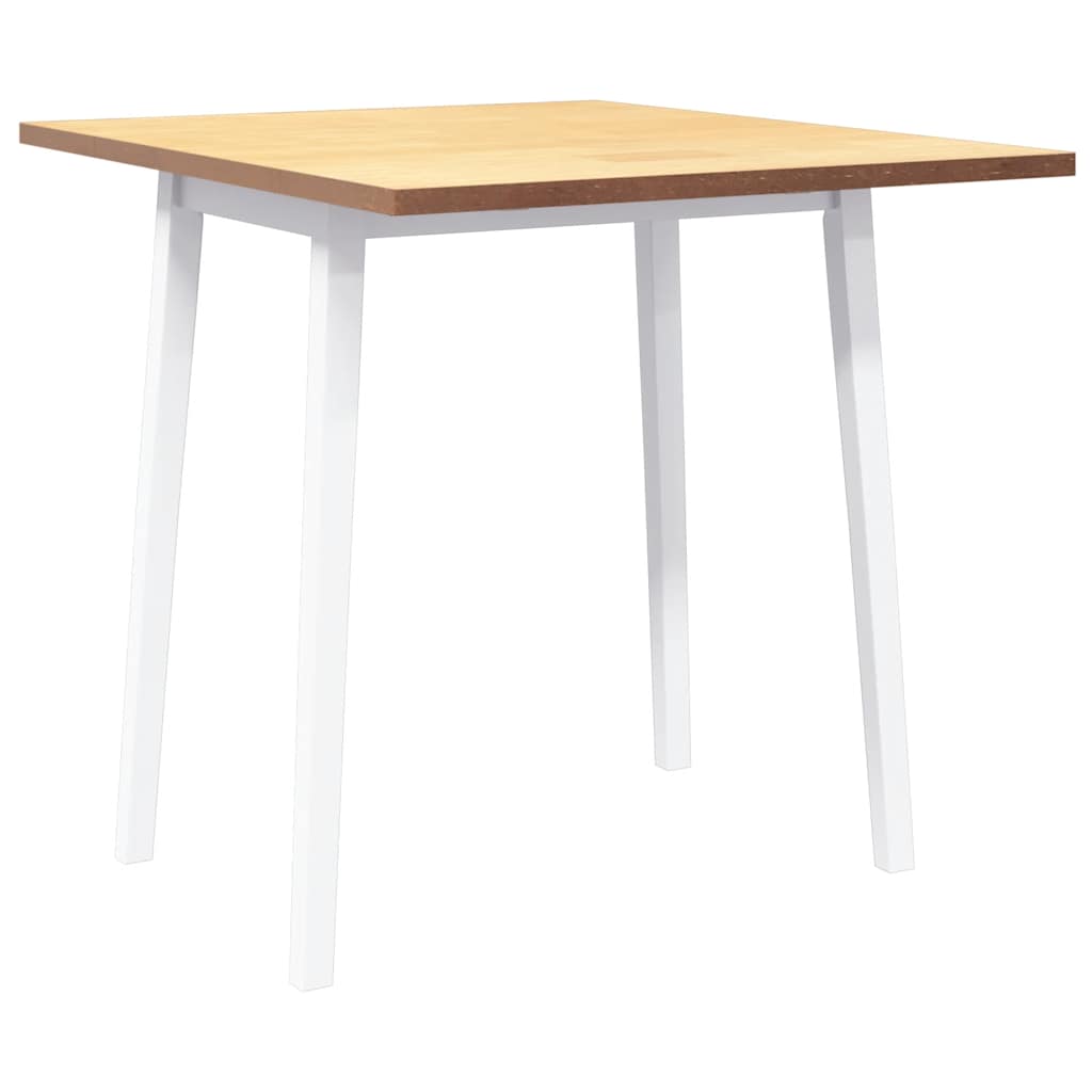 Esstisch Weiß Massivholz Gummibaumholz