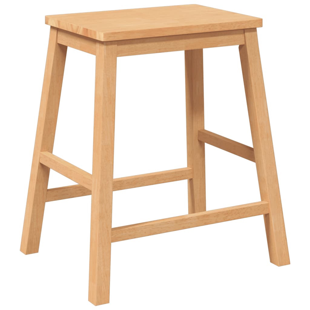 Barstühle 2 Stk. Massivholz Gummibaum