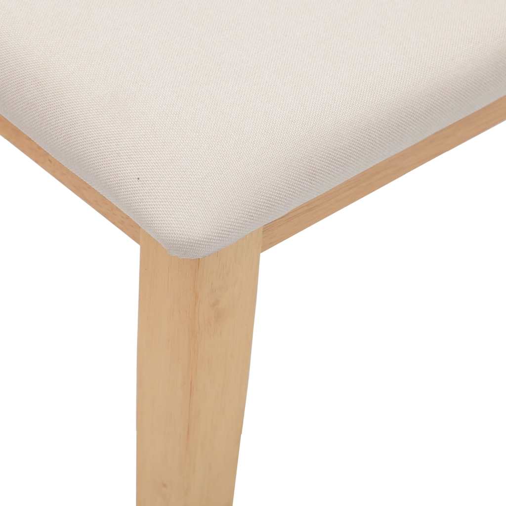 Bank 110 cm Massivholz Gummibaum
