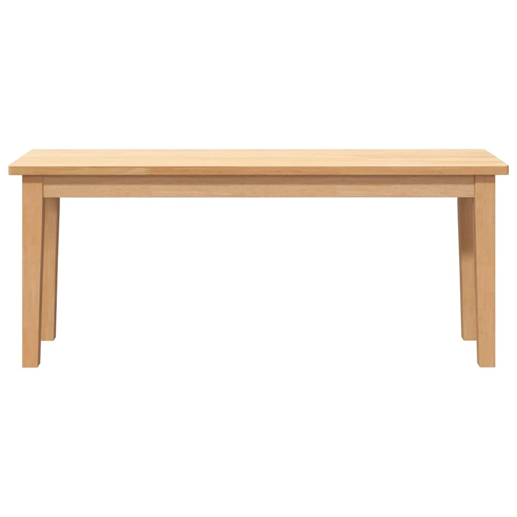 Bank 110 cm Massivholz Gummibaum