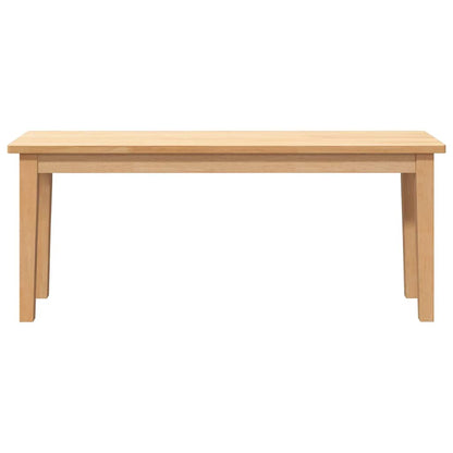 Bank 110 cm Massivholz Gummibaum