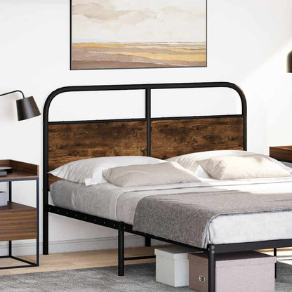 Ersatz-Kopfteil Räuchereiche 135 cm Stahl und Holzwerkstoff