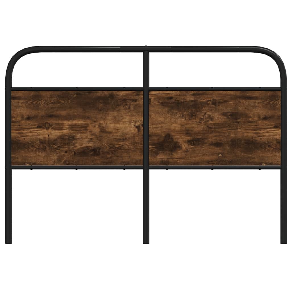 Ersatz-Kopfteil Räuchereiche 135 cm Stahl und Holzwerkstoff