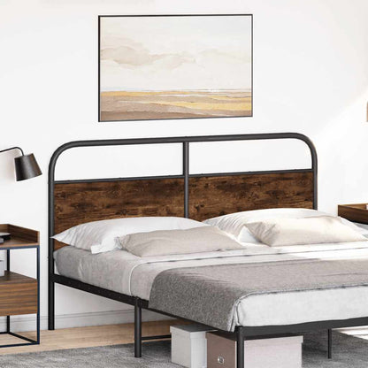 Ersatz-Kopfteil Räuchereiche 150 cm Stahl und Holzwerkstoff