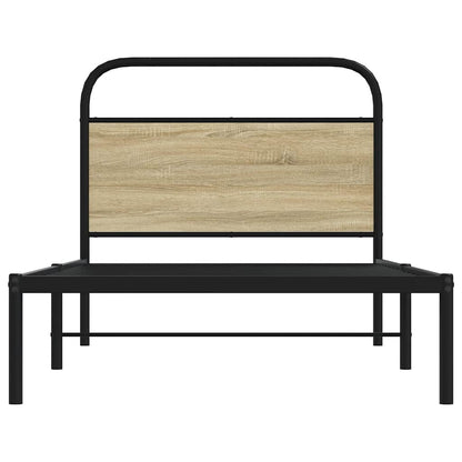 Bettgestell ohne Matratze 90x200 cm Sonoma-Eiche Holzwerkstoff