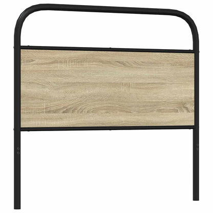 Ersatz-Kopfteil Sonoma-Eiche 90 cm Stahl und Holzwerkstoff