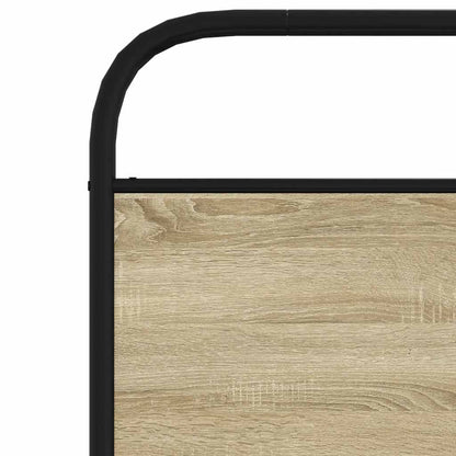 Ersatz-Kopfteil Sonoma-Eiche 90 cm Stahl und Holzwerkstoff