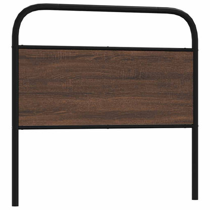 Ersatz-Kopfteil Braun Eichen-Optik 90 cm Stahl und Holzwerkstoff