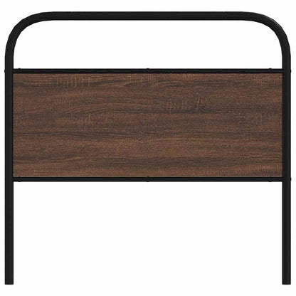 Ersatz-Kopfteil Braun Eichen-Optik 90 cm Stahl und Holzwerkstoff