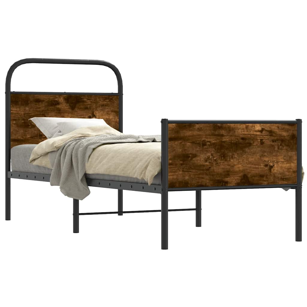Bettgestell ohne Matratze 80x200 cm Sonoma-Eiche Holzwerkstoff