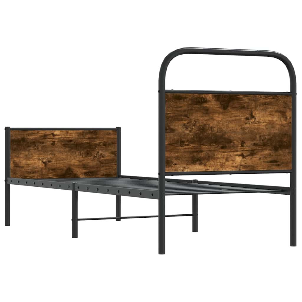Bettgestell ohne Matratze 80x200 cm Sonoma-Eiche Holzwerkstoff