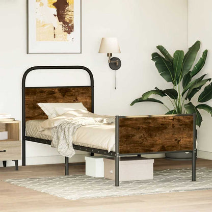 Bettgestell ohne Matratze 80x200 cm Sonoma-Eiche Holzwerkstoff