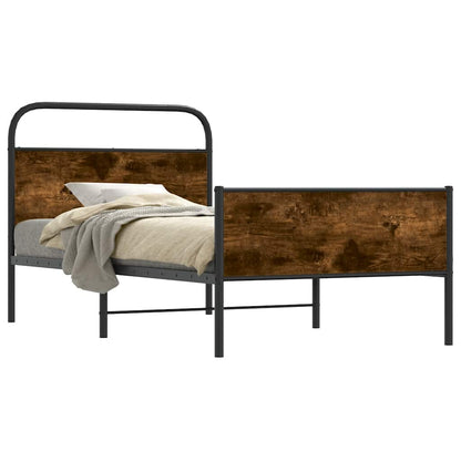 Bettgestell ohne Matratze 90x190 cm Sonoma-Eiche Holzwerkstoff