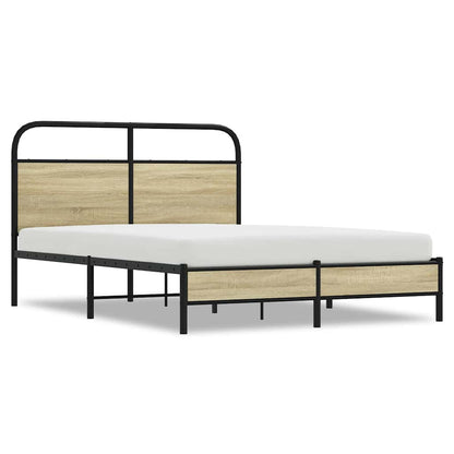 Bettgestell ohne Matratze 140x200 cm Sonoma-Eiche Holzwerkstoff