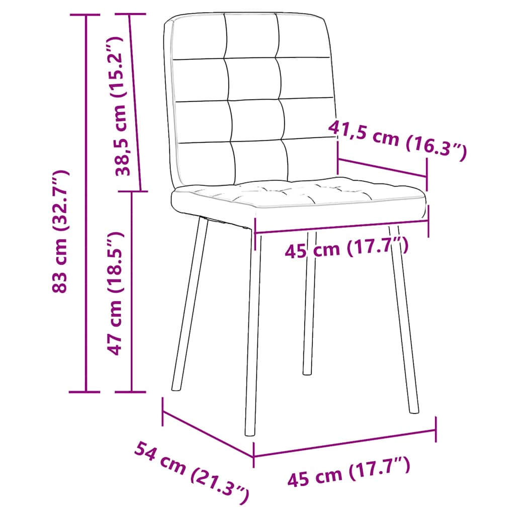 Esszimmerstühle 4 Stk. Rosa Samt