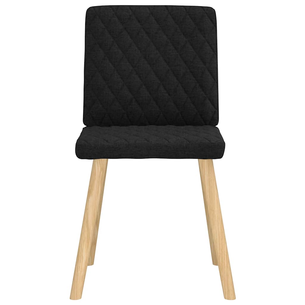Esszimmerstühle 4 Stk. Schwarz Stoff
