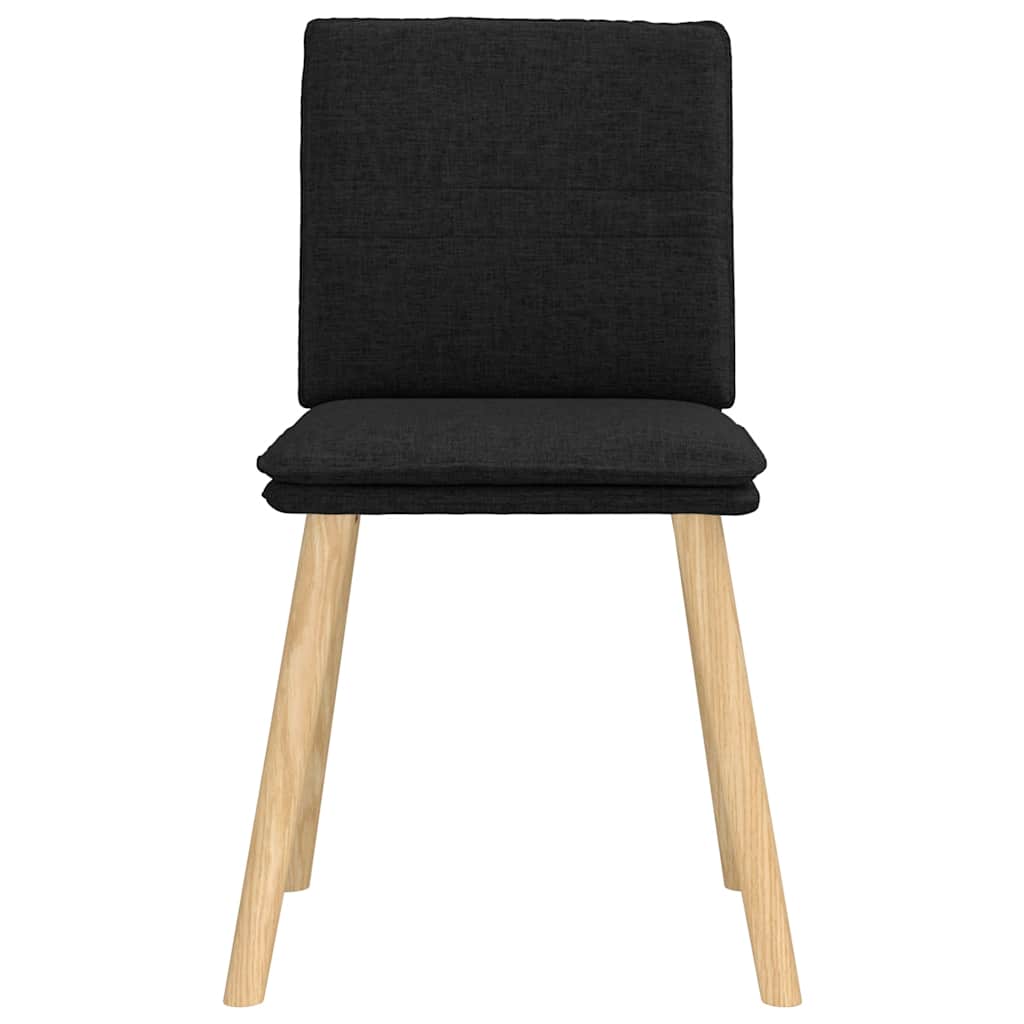 Esszimmerstühle 4 Stk. Schwarz Stoff