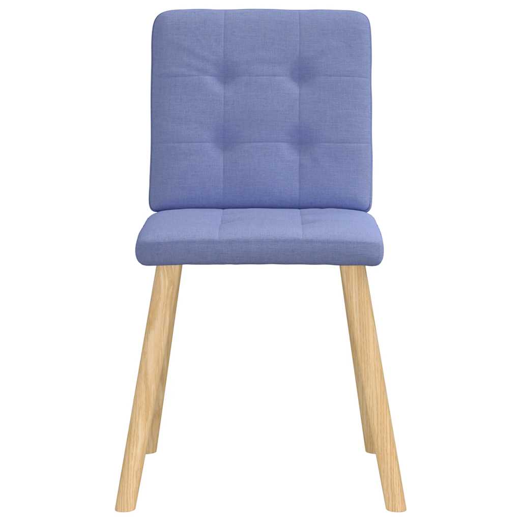 Dining chairs 6 pcs. Denim blue fabric