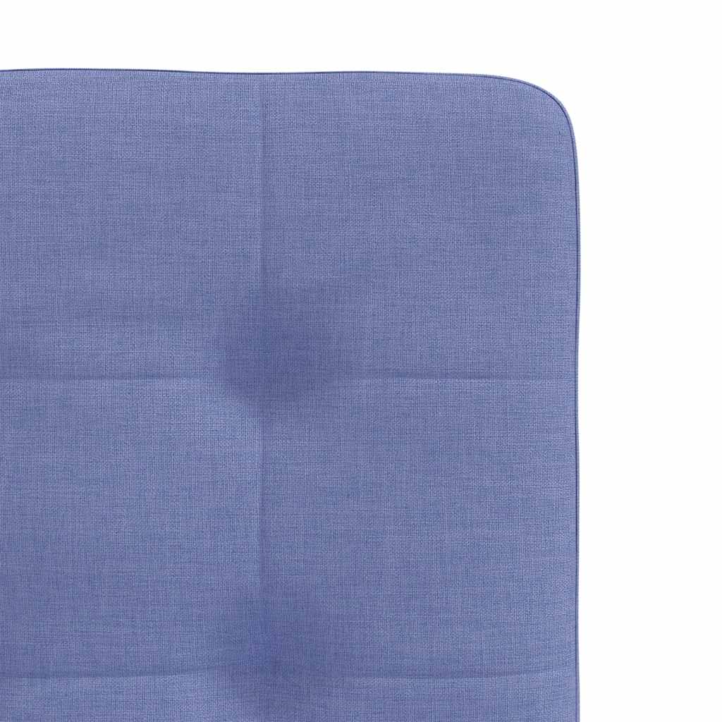 Dining chairs 6 pcs. Denim blue fabric