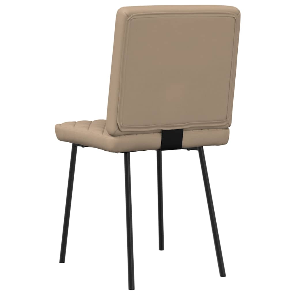Esszimmerstühle 6 Stk. Cappuccino-Braun Kunstleder