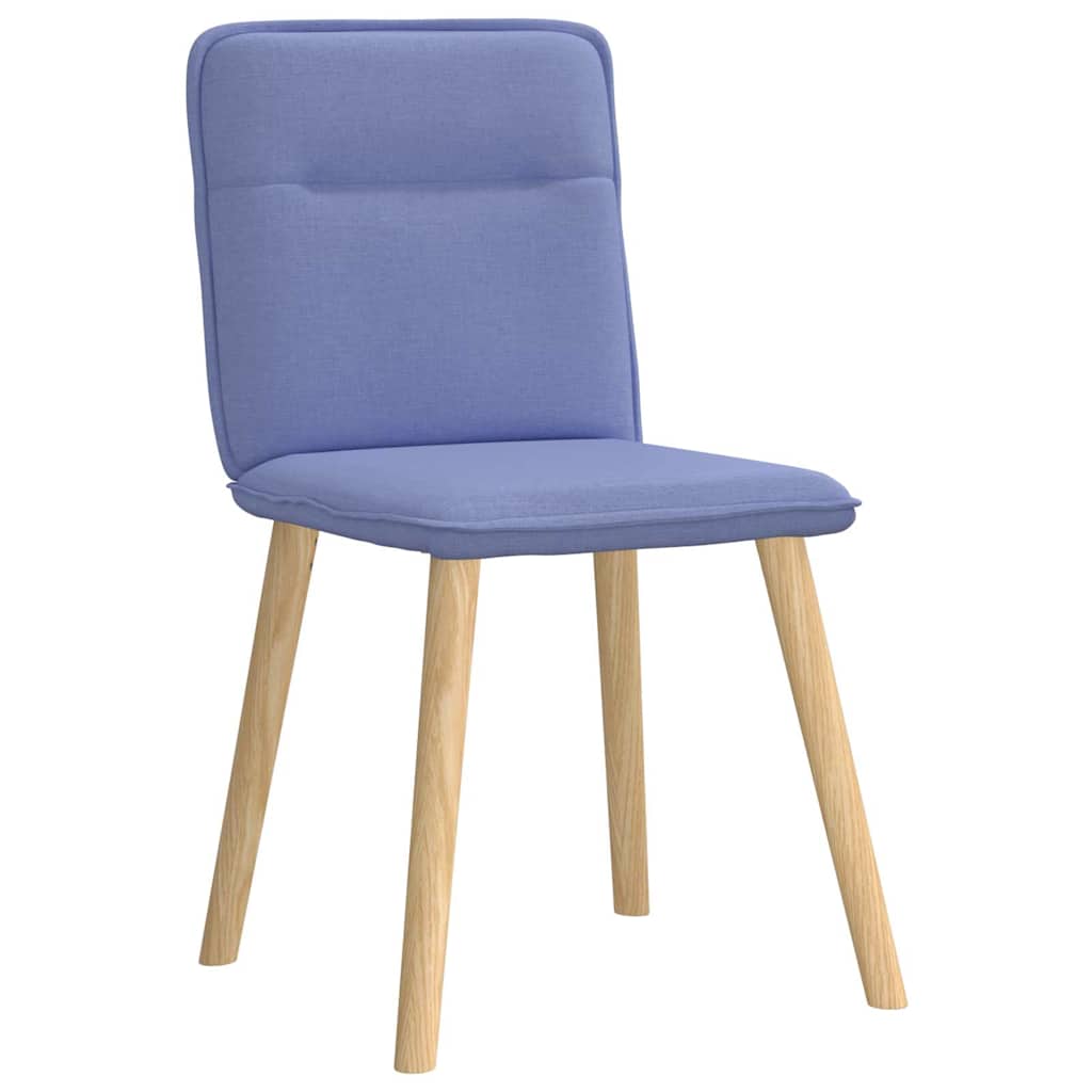 Dining chairs 6 pcs. Denim blue fabric