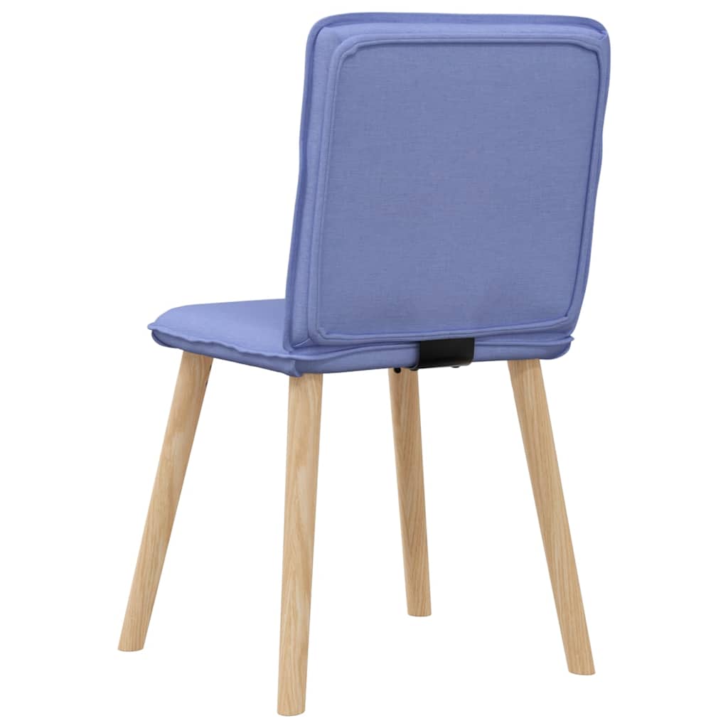 Dining chairs 6 pcs. Denim blue fabric