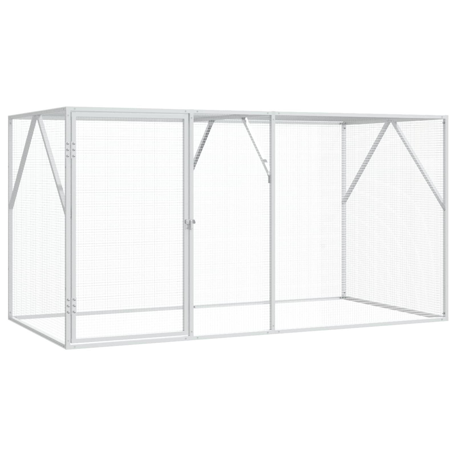 Vogelkäfig Anthrazit 208 x 102 x 108 cm Verzinkter Stahl