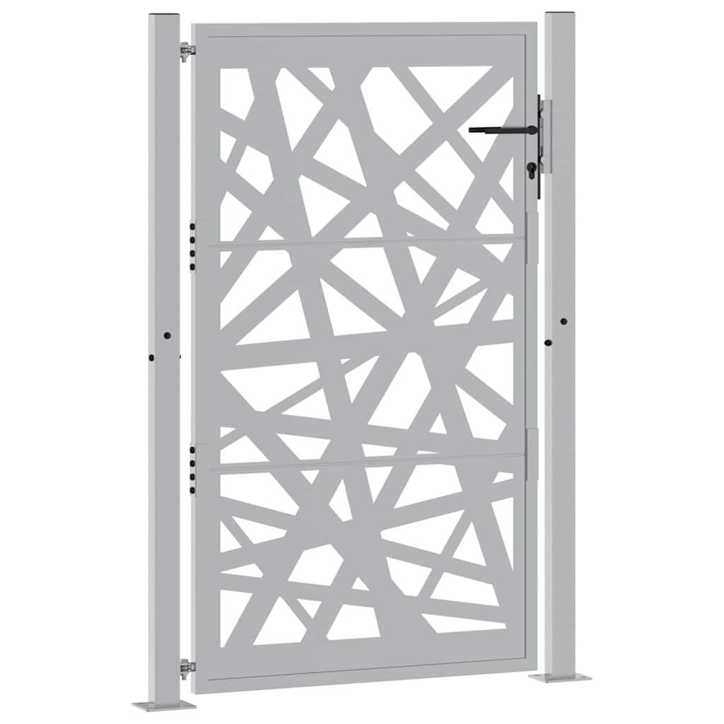 Gartentor 100x150 cm Cortenstahl Helles Design
