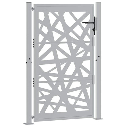 Gartentor 100x150 cm Cortenstahl Helles Design