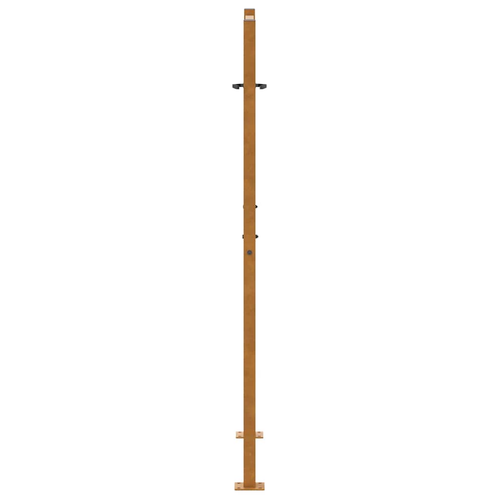 Gartentor 100x150 cm Cortenstahl Helles Design