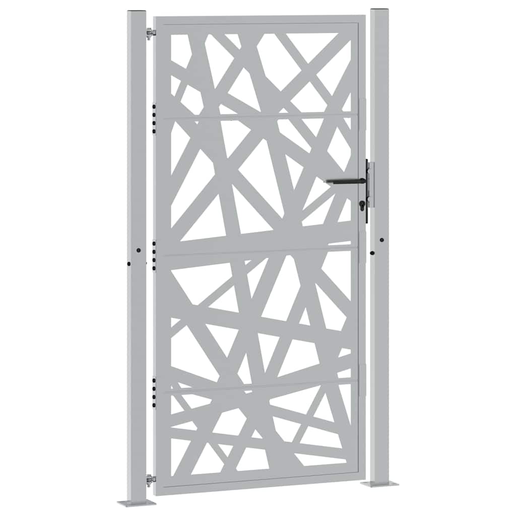 Gartentor 100x175 cm Cortenstahl Helles Design