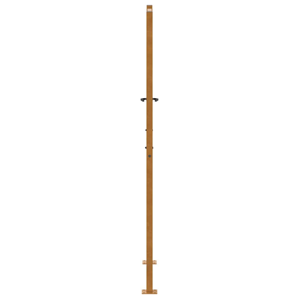 Gartentor 100x175 cm Cortenstahl Helles Design