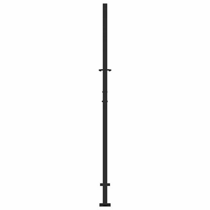 Gartentor Schwarz 100x175 cm Stahl Trace Design