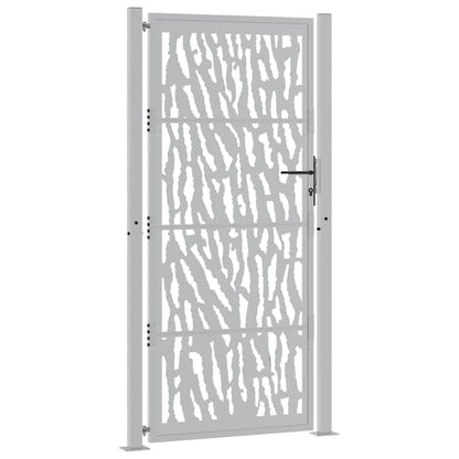 Gartentor 100x200 cm Verwitterungsstahl Trace-Design