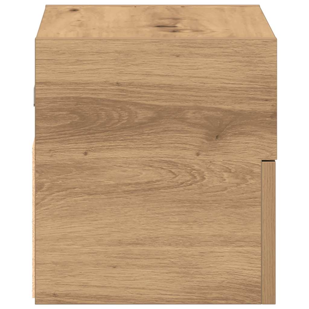 Wand-Nachttische 2 Stk. Artisan-Eiche 45x26x28,5 cm