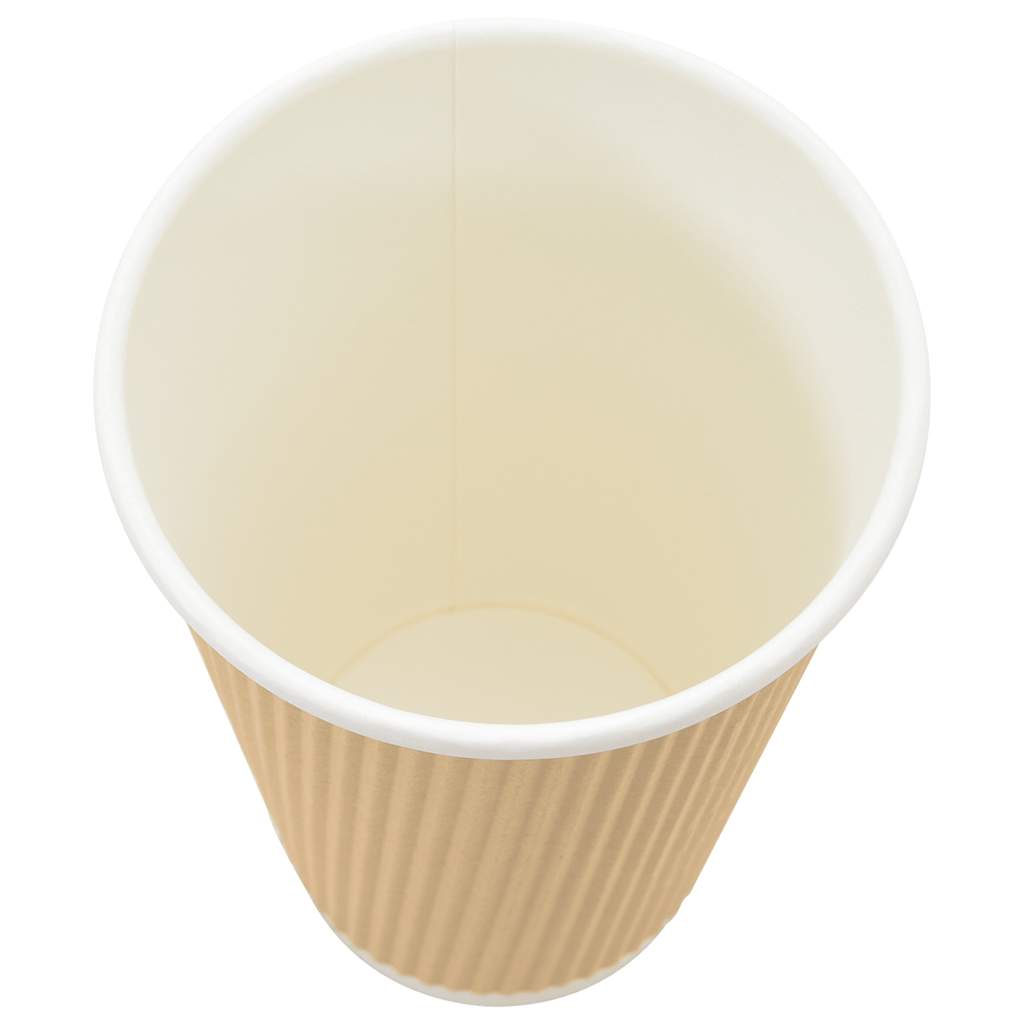 Pappbecher 500 Stk. 16oz 400ml Braun