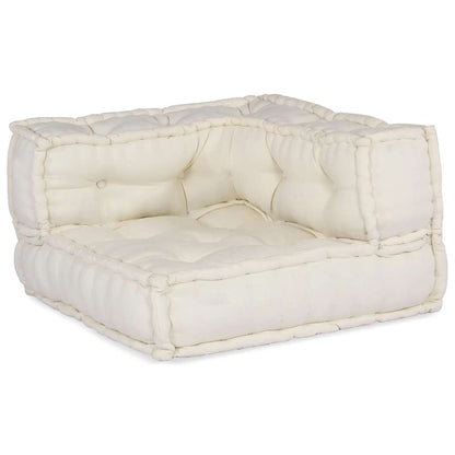Modulares Sofaelement Creme 70x70x54 cm Stoff