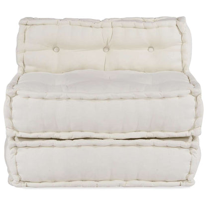 Modulares Sofaelement Creme 70x70x54 cm Stoff