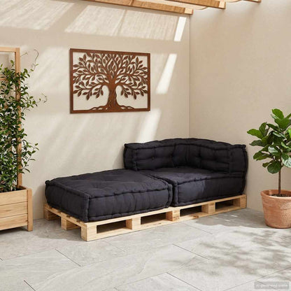 Modulares Sofaelement Anthrazit 70x70x54 cm Stoff